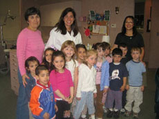 Dr Emma visiting Garden City Nursery School